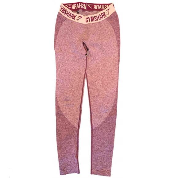 GYMSHARK • Pink Red Flex Leggings - Picture 1 of 13